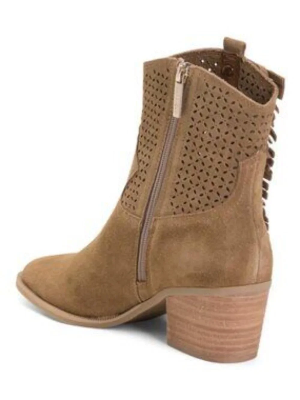 CARMELA Made In Spain Suede Ankle Western Boots